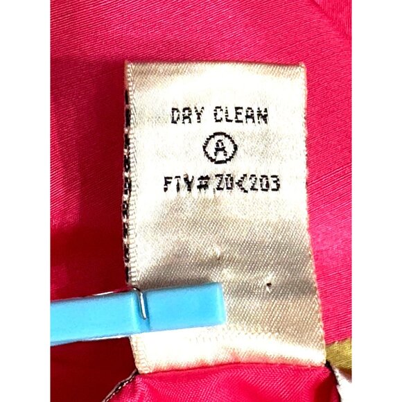 Victoria Holley 14P Pink Silk Colorblock Sheath Dress City Chic Cocktail Party - Picture 11 of 11